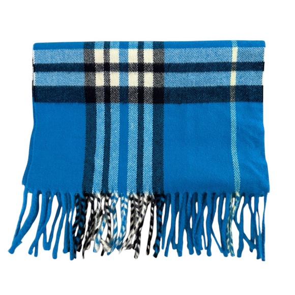 Blue Cashmere Scarf - Picture 2 of 7
